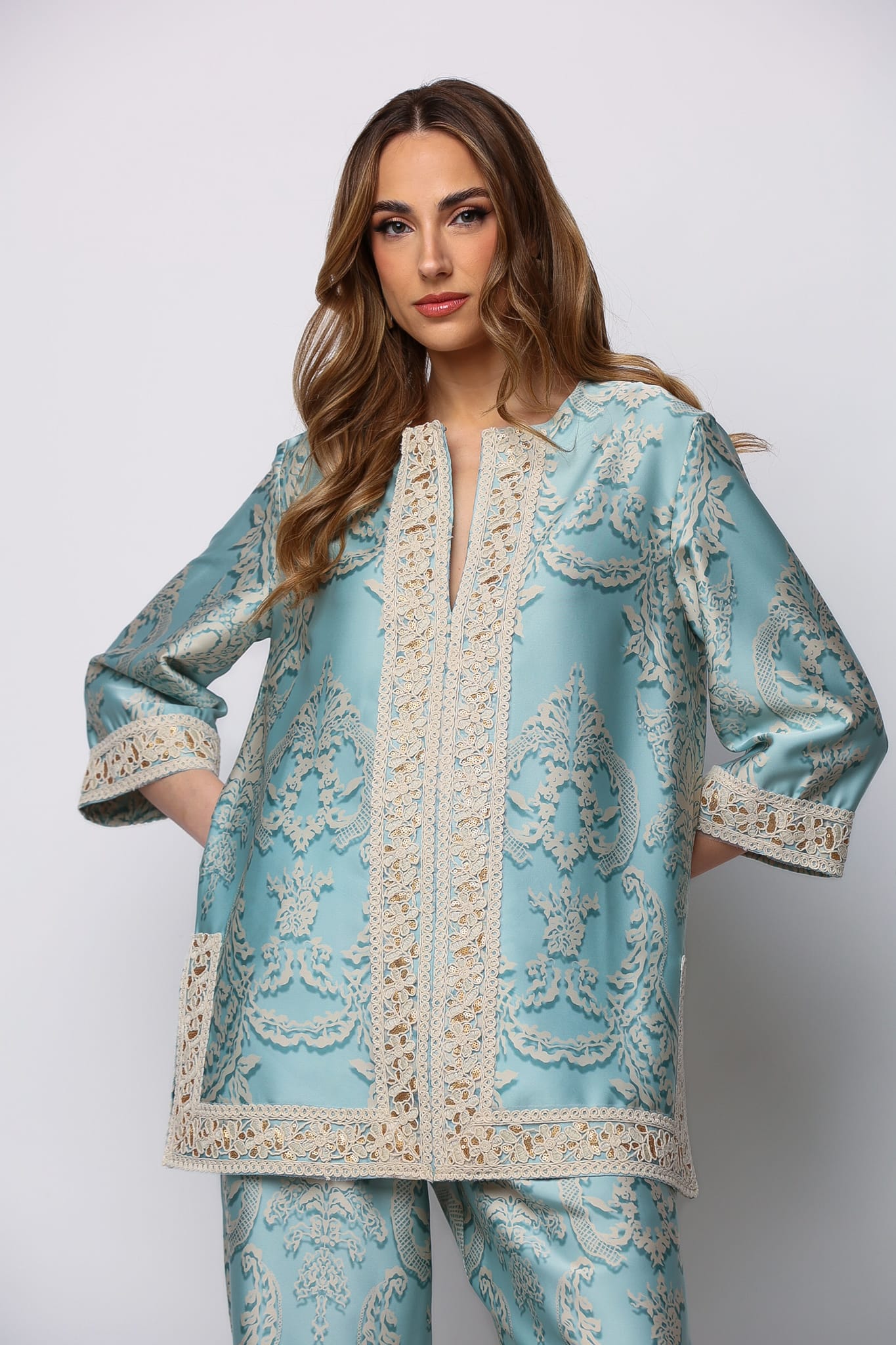 Bohemian printed tunic