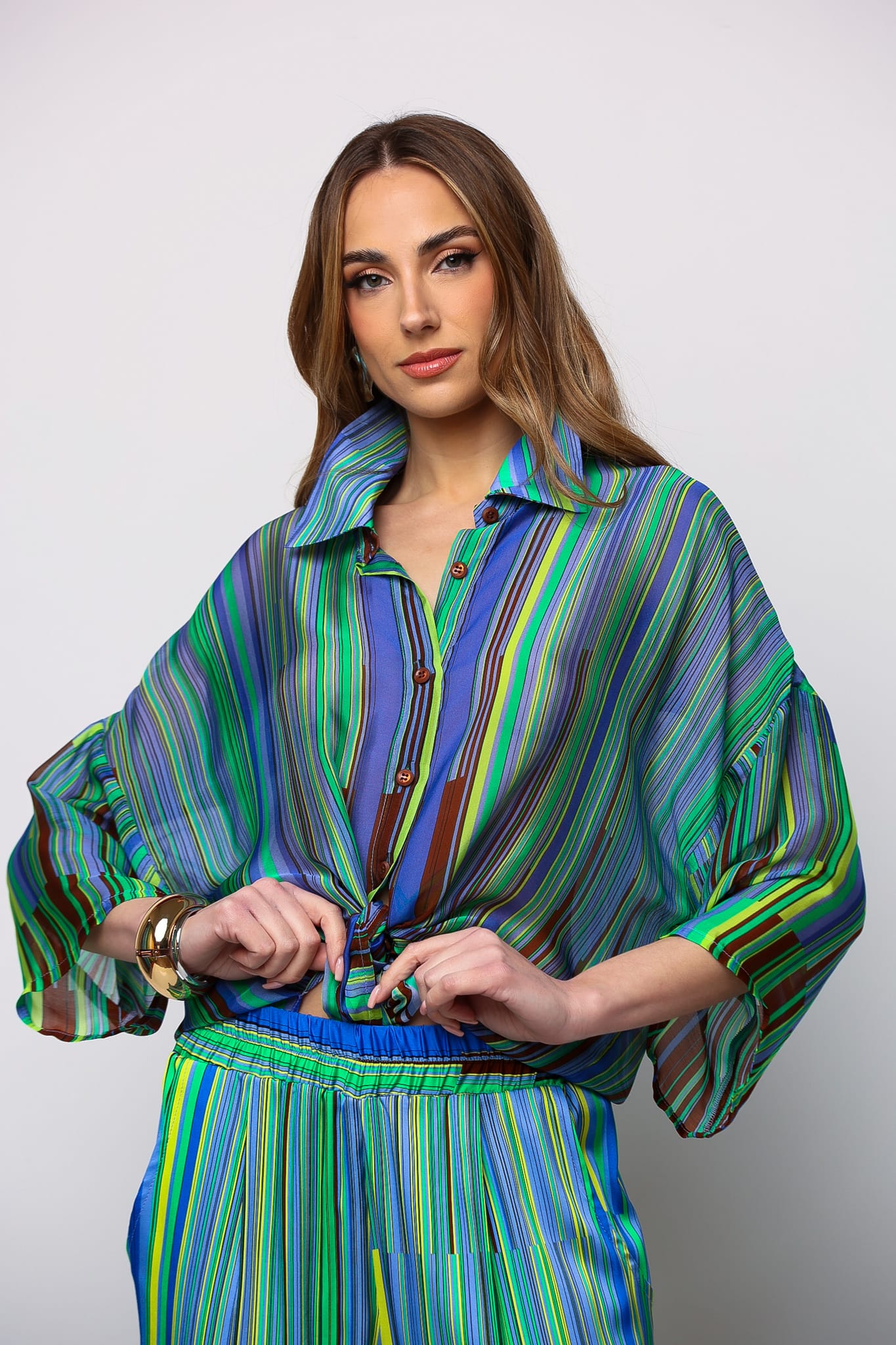 Multicolored striped shirt