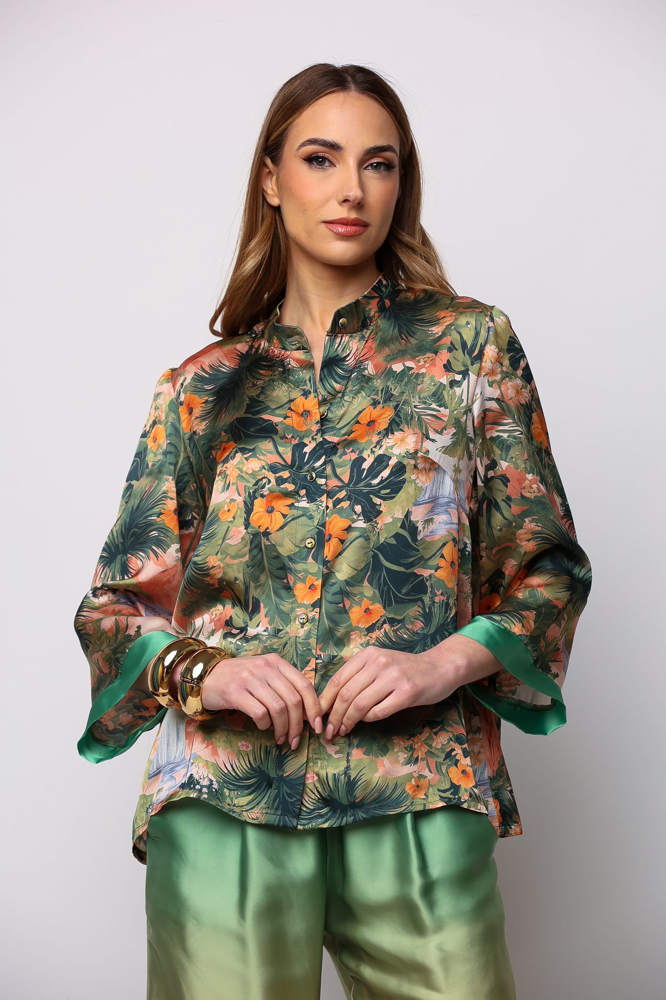 Tropical printed shirt