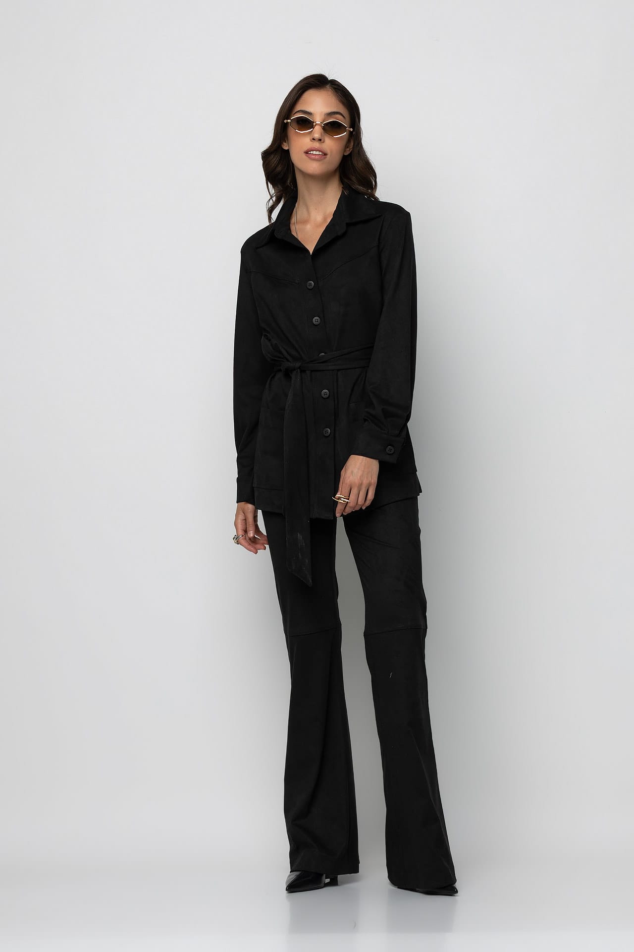 Suede pants