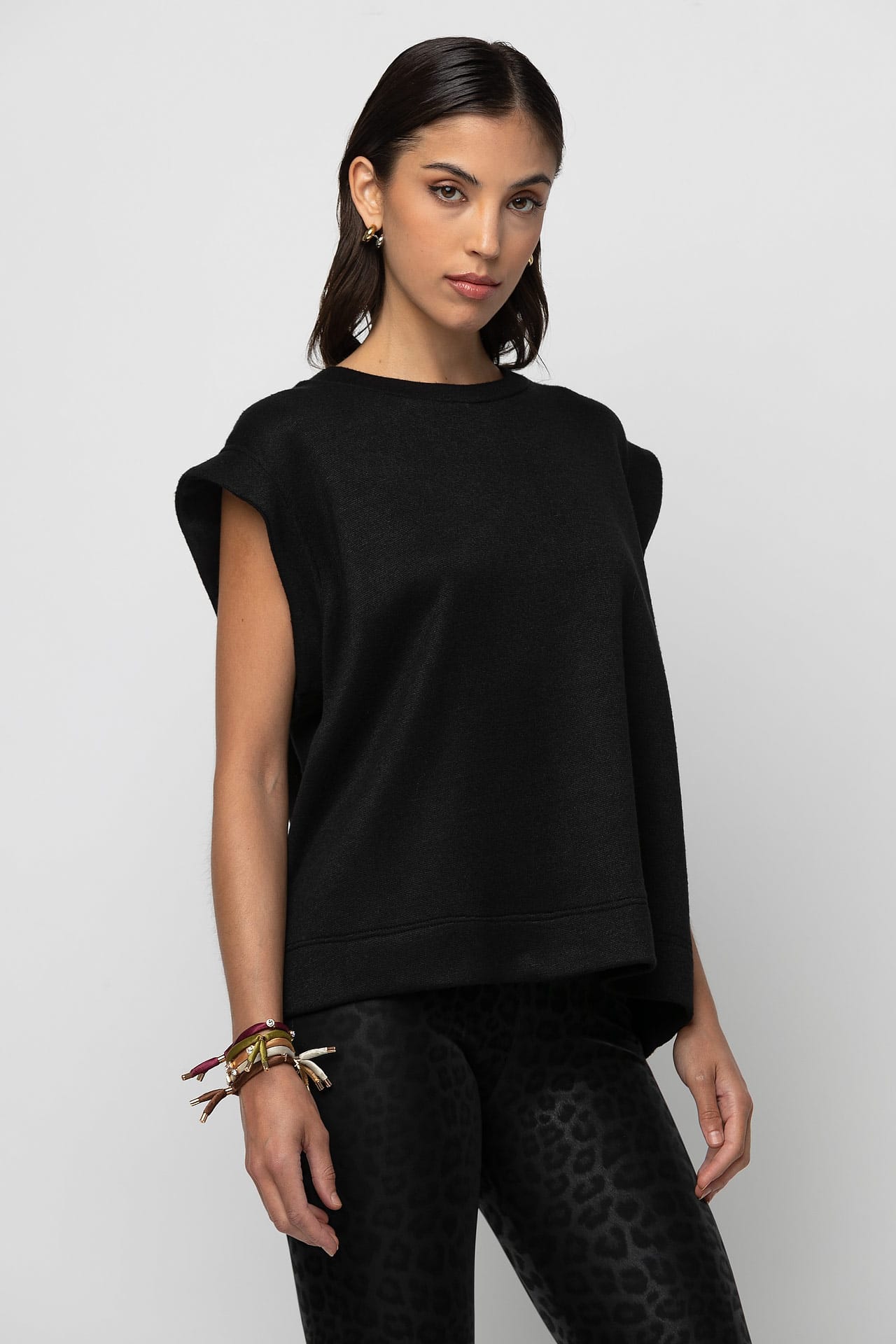 Top s/s open back